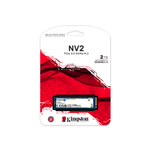 Unidad de Estado Solido M.2 KINGSTON / 2TB (SNV2S/2000G) / NV2 / PCIE 4.0 / NV2ME / 2280