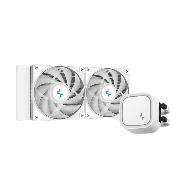 Enfriamiento Líquido para CPU DeepCool LE520 / 2x 120mm / 500-2250RPM / Blanco / R-LE520-WHAMMN-G-1