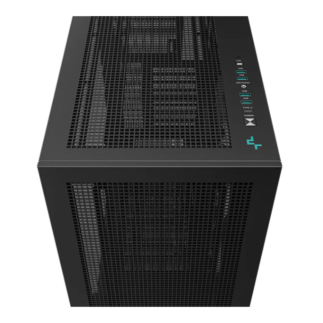 Gabinete DeepCool MORPHEUS Black / E-ATX / Cristal Templado / 1 Ventilador 1×420mm ARGB Instalado / Soporte de placa base E-ATX / USB tipo C / Negro / R-MORPHEUS-BKAPA1-A-1