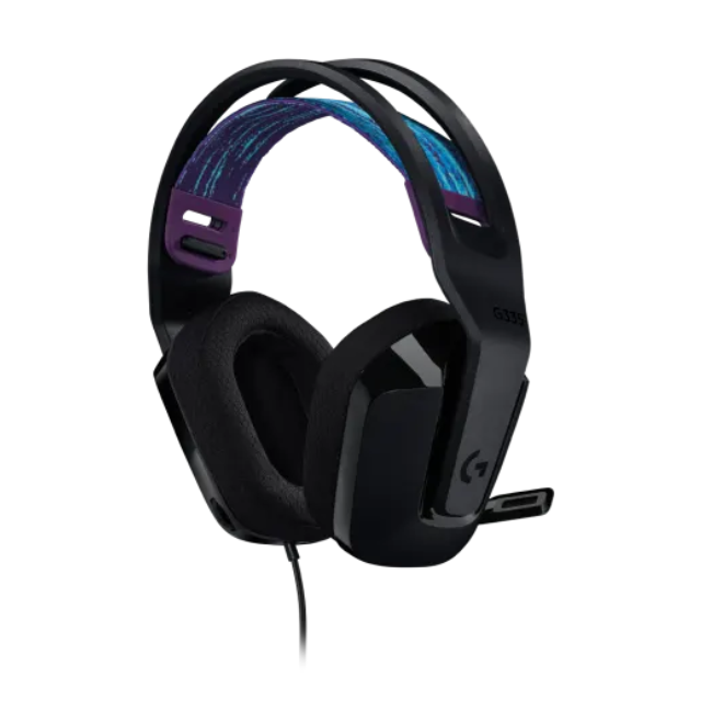 Diadema Gamer Logitech G335 Black / Microfono - 981-000977 