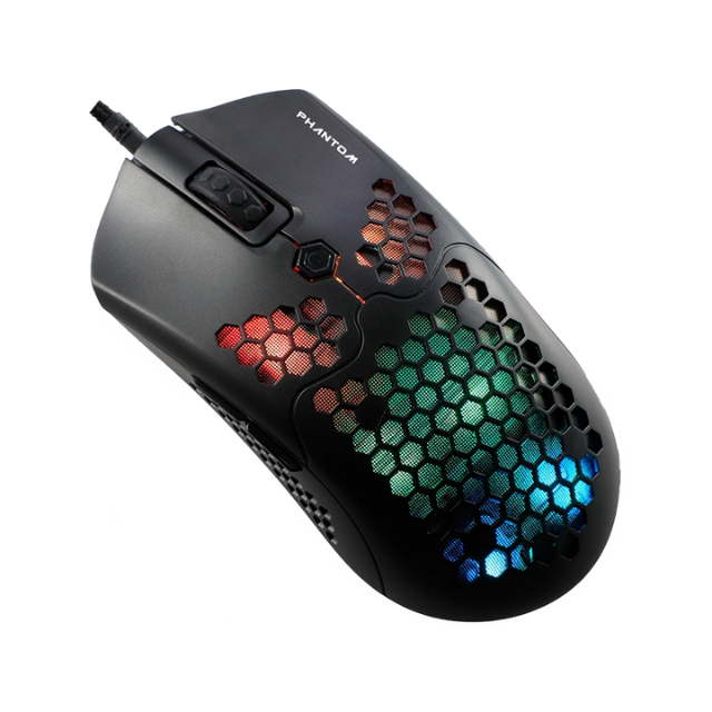 Mouse Gamer Naceb NA-0954 / Led RGB - 10000DPI / Negro / 6 Botones / USB 