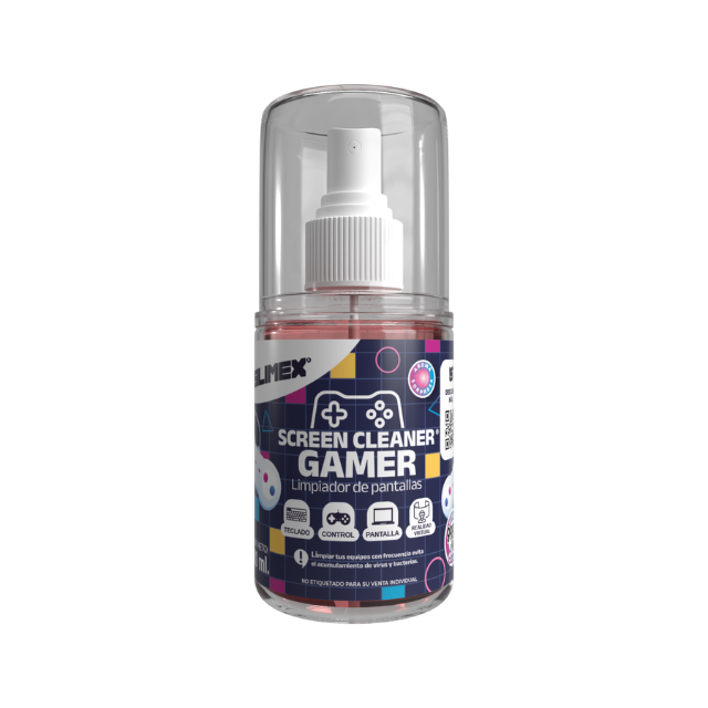 Kit de limpieza Gamer® Silimex / 1 removedor de polvo de 170ml / 1 limpiador de pantallas 100ml/ 1 microfibra de (30x30) / 1 cepillo para limpieza.