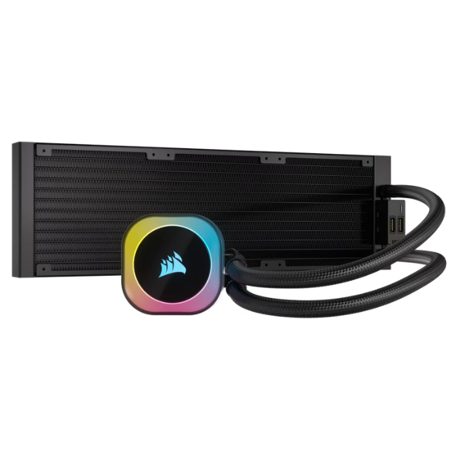 Enfriamiento Líquido Corsair iCUE Link H150i RGB AIO / 3x120mm / 480-2400RPM / Negro / CW-9061003-WW