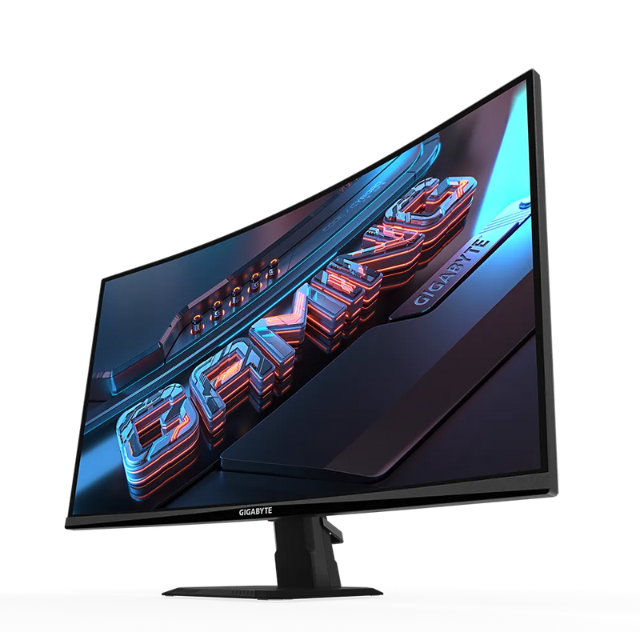 Monitor GIGABYTE GS27QC / 27” / QHD / 165Hz (170Hz OC) / Curvo / 1500R / 1ms / Listo para HDR / FreeSync Premium / GS27QC