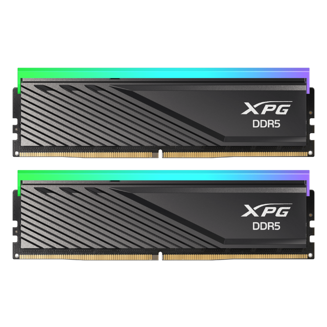 Memoria RAM XPG Lancer Blade RGB DDR5 / 6000MHz / 2x24GB / ECC / CL30 / XMP / Negro / AX5U6000C3024G-DTLABRBK/