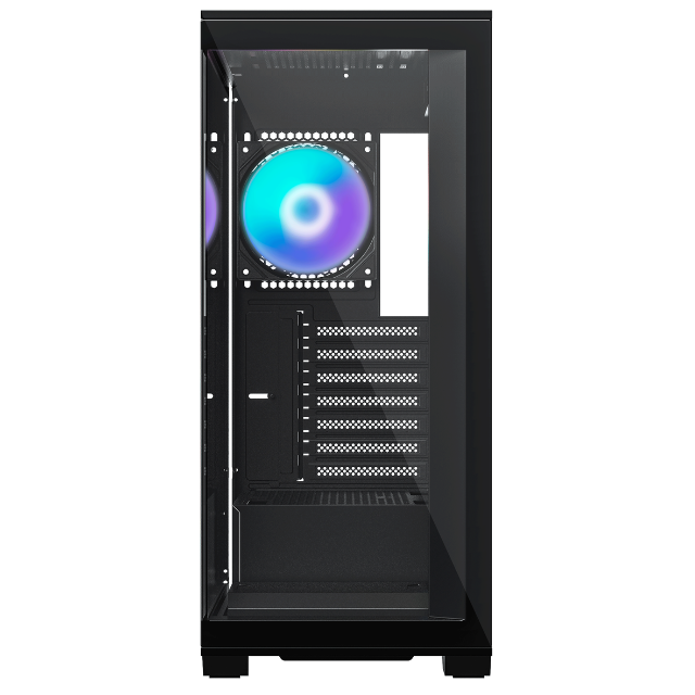 Gabinete Munfrost POLARIS / Cristal templado / ARGB / ATX-Micro ATX-Mini ITX / BLACK / 4 Ventiladores ARGB Incluidos / CGPOLARISBMFT/