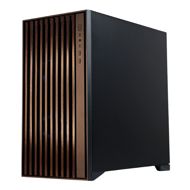 Gabinete Munfrost ALDER / Cristal Templado Reforzado / ATX-Micro ATX-Mini ITX / 2 Ventiladores 160mm Incluidos / Gran Flujo de Aire / Incluye Controlador Alder-1 / Black