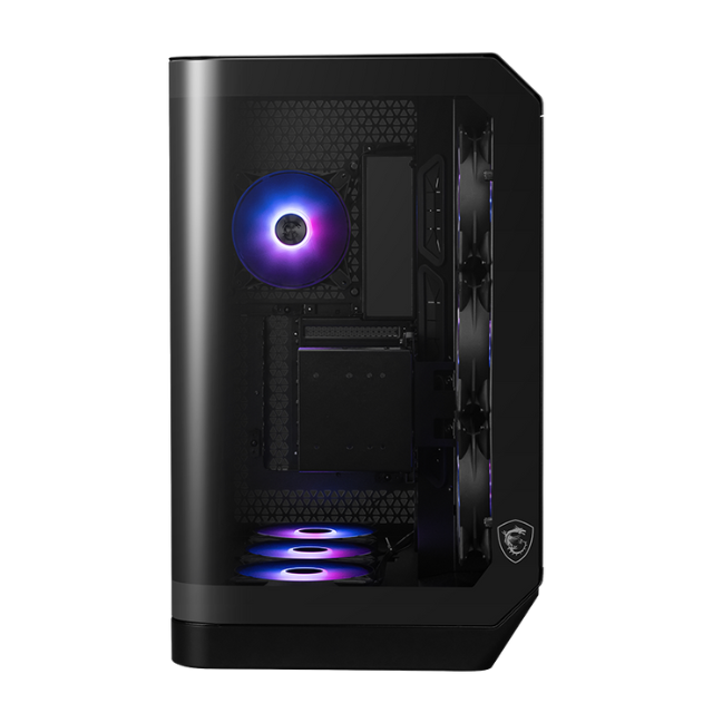 Gabinete MSI MAG PANO 120R PZ / Cristal Templado / E-ATX / USB 3.2 / Incluye 7 Ventiladores / Sin Fuente / Negro / Compatible Con Tarjetas Madre Back Connect