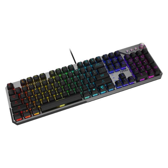 Teclado Gamer MSI STRIKE 600 SILENT LED RGB, Teclado Mecánico, Membrana, Alámbrico, USB, Negro, Inglés