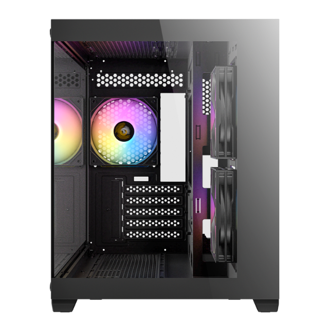 Gabinete Antec CX600M / Mini-Tower, Micro-ATX/ITX / USB 2.0/3.0 / Incluye 3 Ventiladores / Sin Fuente / Black / CX600M ARGB_B