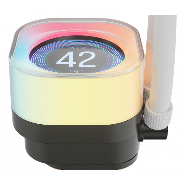 Corsair iCUE LINK TITAN 360 RX LCD Enfriamiento Líquido para CPU, 3x 120mm, hasta 2100RPM, Blanco