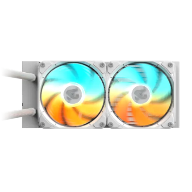 Enfriamiento Líquido Gigabyte GAMING 240 ICE / 240mm / 2x120mm / Hasta 2200RPM / Blanco