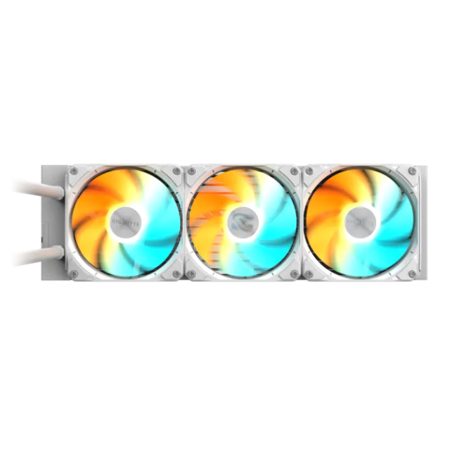 Enfriamiento GIGABYTE GAMING 360 ICE / 360mm / Ventiladores ARGB / Compatible con Intel LGA1851 y AMD AM5 / Blanco 