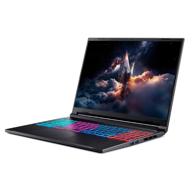 Acer Nitro V 16S AI Laptop Gaming, Ryzen™ 7 260, 16" WQXGA 180Hz IPS, NVIDIA® RTX 5070 8GB, 16GB RAM, 1TB SSD, Windows 11, Teclado RGB 4 Zonas, Negro Obsidiana