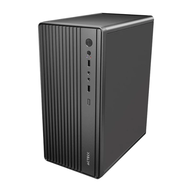 Gabinete Acteck MINI III GI210M, Mini-Tower, Micro-ATX/Mini-ITX, USB 2.0, con Fuente de 500W, sin Ventiladores Instalados, Negro