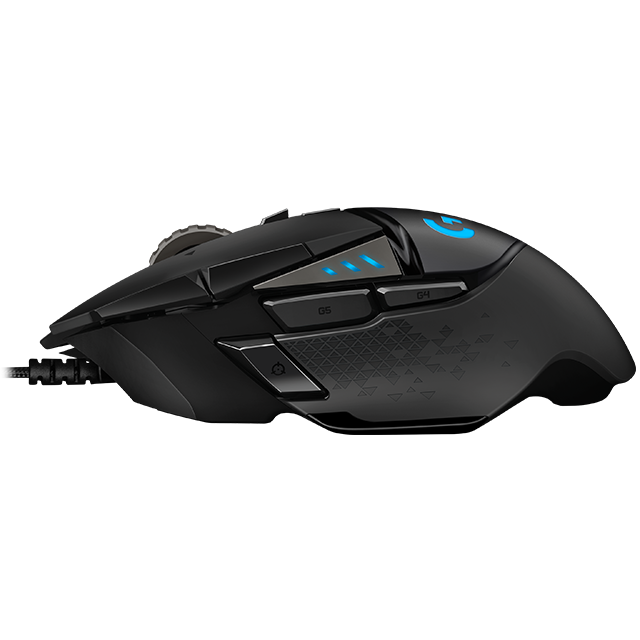 Mouse Gamer Alambrico Logitech G502 Hero RGB USB 16000DPI / 11 Botones Programables / LED Azul control de peso / 910-005550