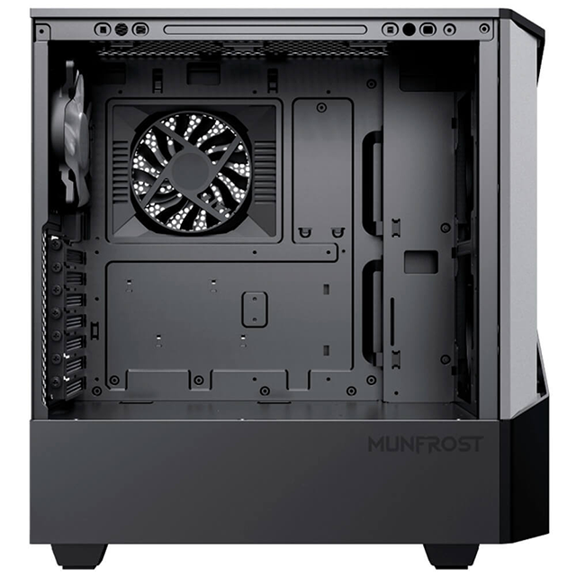 Gabinete Munfrost PANDA PRO BLACK / Cristal templado / ARGB Sync / Tecnología Munfrost COC / Control de ventiladores / E-ATX - ATX - Micro ATX - Mini ITX / 2 Ventiladores ARGB incluido