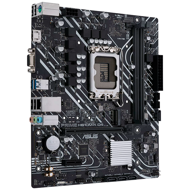 Tarjeta Madre Prime H610M-K D4 / Micro ATX / Socket LGA1700 / DDR4 / Intel Core 12th Gen