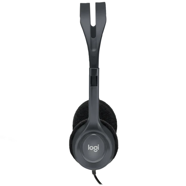 Diadema Logitech H111 Negra / Jack 3.5mm / Microfono / Ideal para Call Center / 981-000612