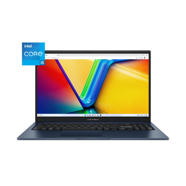 Laptop Asus Vivobook 15 F1504Z / Intel Core I5-1235U / 8GB RAM / 256GB SSD / Pantalla 15.6" FHD / W11 Home / Teclado en Ingles / Color 1B Quiet Blue / Promocion