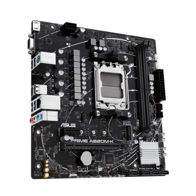 Tarjeta Madre ASUS PRIME A620M-K / Socket AM5 / Micro-ATX / AMD A620 / HDMI / Up To 96GB DDR5 / PRIME A620M-K