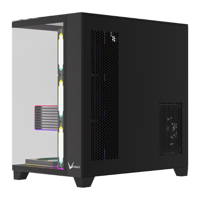Gabinete Formula V Crystal Z9 Floe Black Mid Tower Usb-c