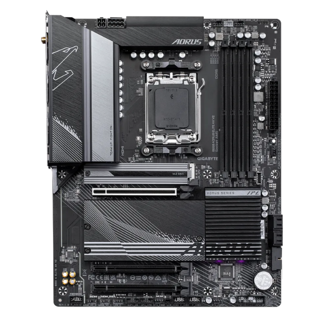 Tarjeta Madre Gigabyte B650 AORUS ELITE AX V2 / ATX / AM5 / AMD B650 / Up to 256GB DDR5 / HDMI/DP / B650 A ELITE AX V2