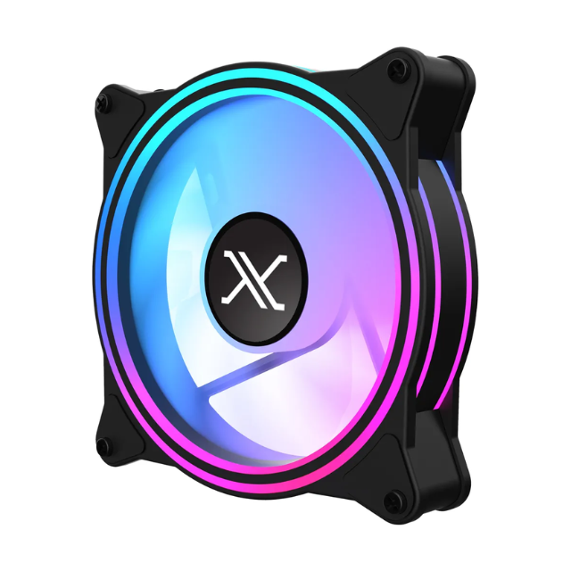 Enfriamiento Liquido Xzeal 240mm Redondo XZ413 para CPU 2 Fan x120mm Mangueras ARGB 3 pines + PWM 4 pines + Seguro para INTEL/AMD Negro