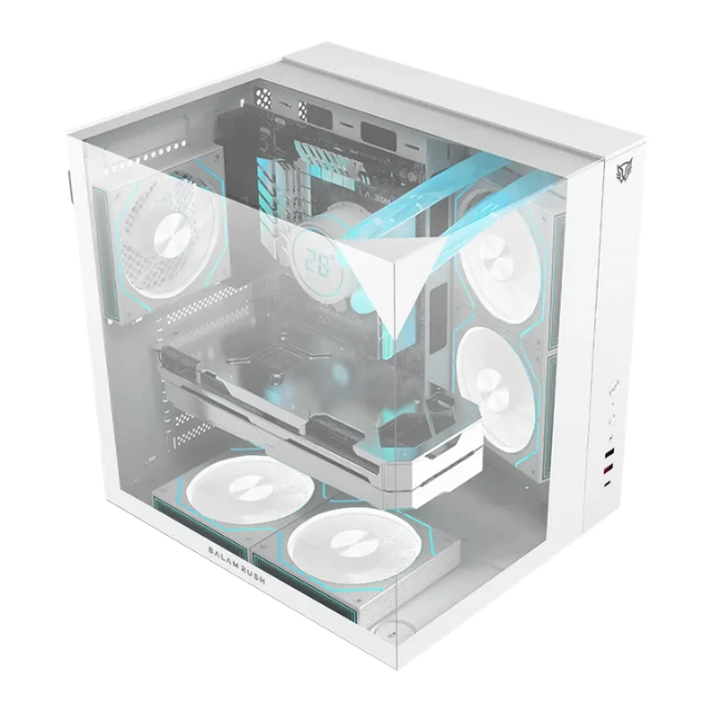 Gabinete Balam Rush Tank Majestic 6600 / Midi-Tower / ATX/Micro-ATX/ ITX / USB 2.0/3.0 / Sin Fuente / 3 Ventiladores Instalados / BR-941532