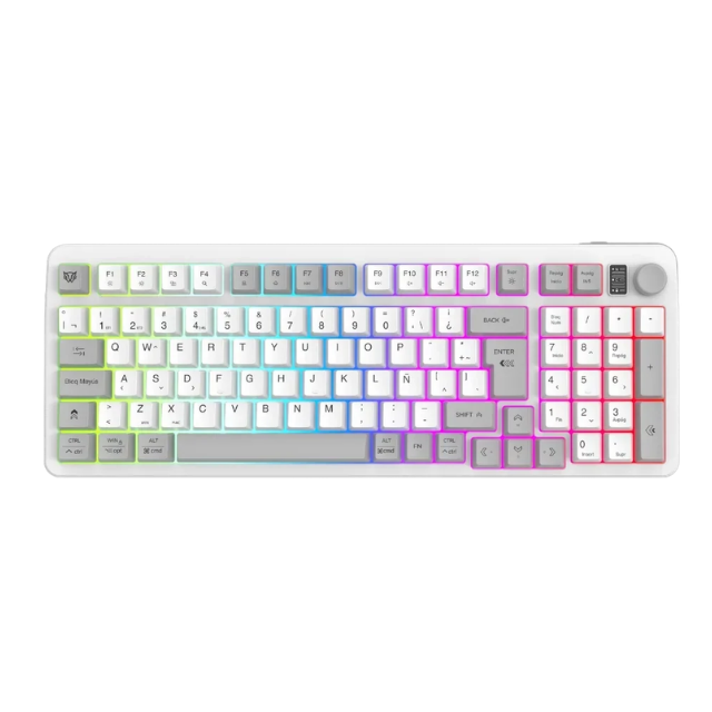 Combo Teclado + Mouse Inalámbrico | Squad Conquest Pro KG525 | Blanco