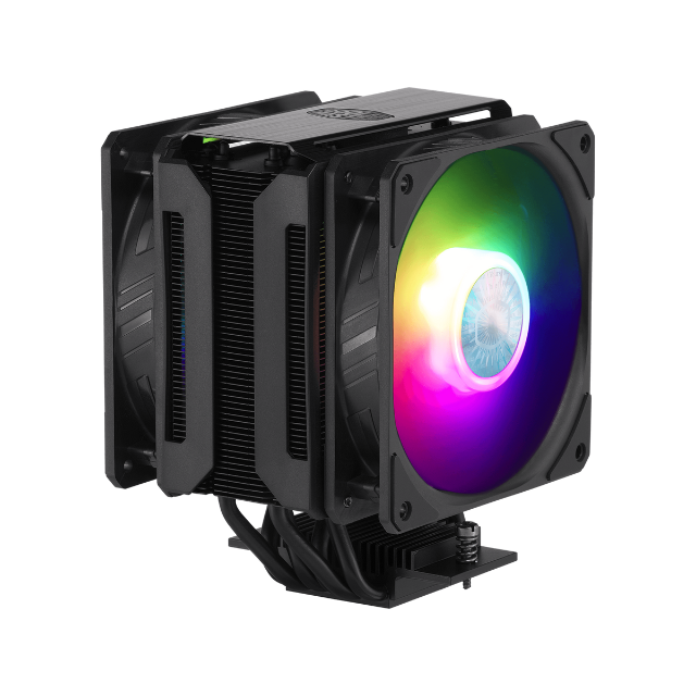 Disipador para CPU Disipador y Ventilador Led RGB para Procesador Cooler Master MasterAir MA612 STEALTH ARGB - 120mm X2 Intel y AMD / MAP-T6PS-218PA-R1