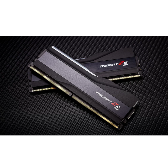 Memoria RAM 32GB DDR5 GSkill Trident Z5 RGB 6000Mhz Negras / Kit 2x16GB / F5-6000J3636F16GX2-TZ5RK / SOLO VENTA EN ENSAMBLE