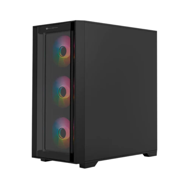 Gabinete Balam Rush Carbono Twin Mate 6000 / Midi-Tower, Micro-ATX/Mini-ITX / USB 3.0/2.0 / Sin Fuente / 4 Ventiladores RGB Instalados / Negro / BR-938815