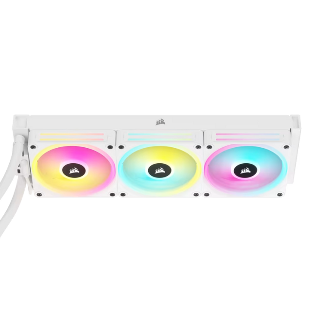 Enfriamiento Líquido Corsair iCUE LINK H150i RGB / 3x120mm / 480-2400RPM / Blanco / CW-9061006-WW