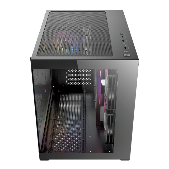 Gabinete Antec CX600M / Mini-Tower, Micro-ATX/ITX / USB 2.0/3.0 / Incluye 3 Ventiladores / Sin Fuente / Black / CX600M ARGB_B