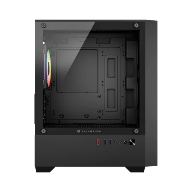 Gabinete Gamer Compact Mini Torre Nitrox Edge Aircool 4700A | Negro