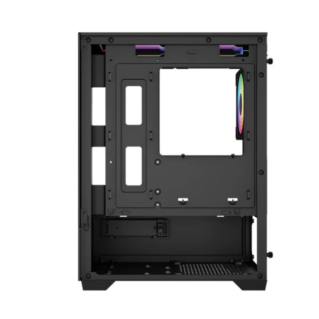 Gabinete Balam Rush NITROX GLOW CRYSTAL 4700C, Mini-Tower, Micro-ATX/Mini-ITX, USB 2.0/3.0, sin Fuente, 3 Ventiladores Instalados, Negro