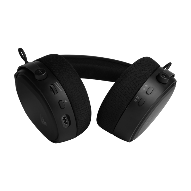 Diadema Gamer GameFactor HSB600 inalámbrica, micrófono, triple conectividad, 2.4G, Bluetooth, 3.5mm - HSB600-BK