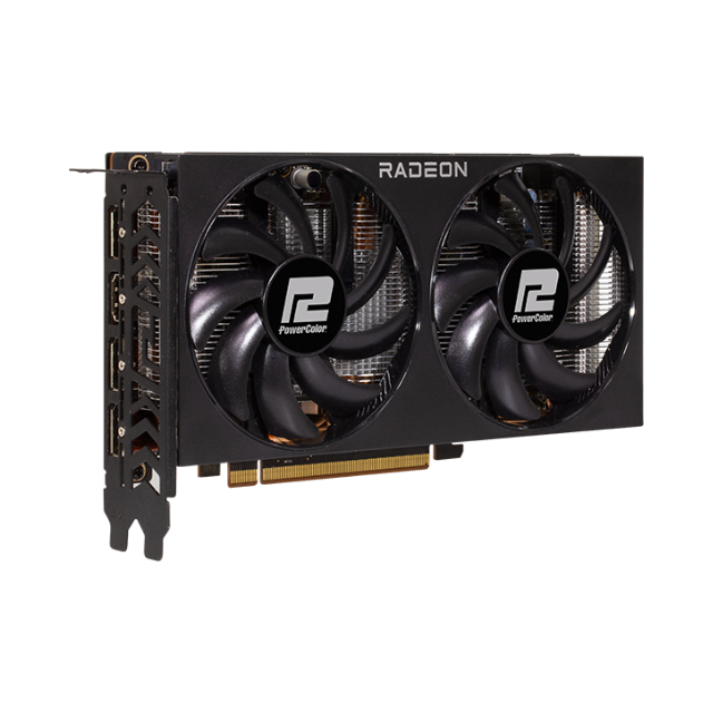 Tarjeta de Video Power Color Fighter AMD Radeon RX 7600 8GB GDDR6 / RX7600 8G-F / 128-bit 