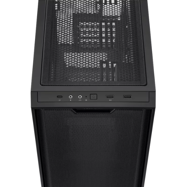 Gabinete ASUS A21 Black / Micro-ATX / Back Connect Compatible / Malla de panel frontal / Cristal Templado / A21/BLK