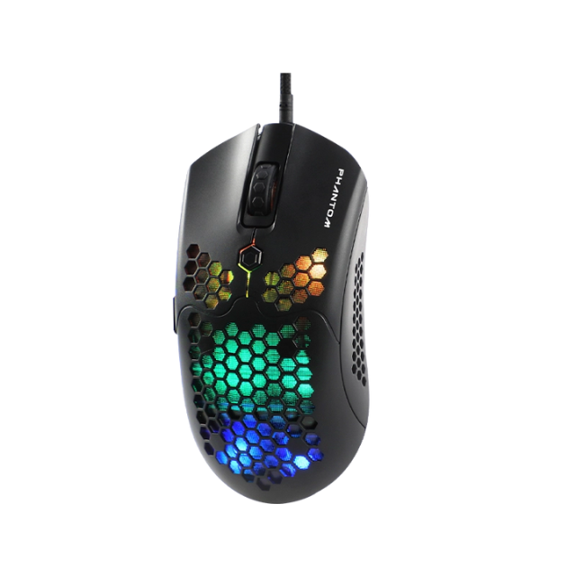 Mouse Gamer Naceb NA-0954 / Led RGB - 10000DPI / Negro / 6 Botones / USB 