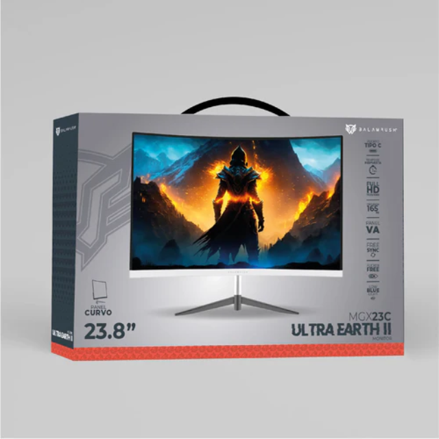 Monitor Gamer Balam Rush MGX23C / Curvo 23.8 Ultra / Earth II / 1ms / 165Hz / Full HD / VA LED / USB-C / Negro / BR-938327