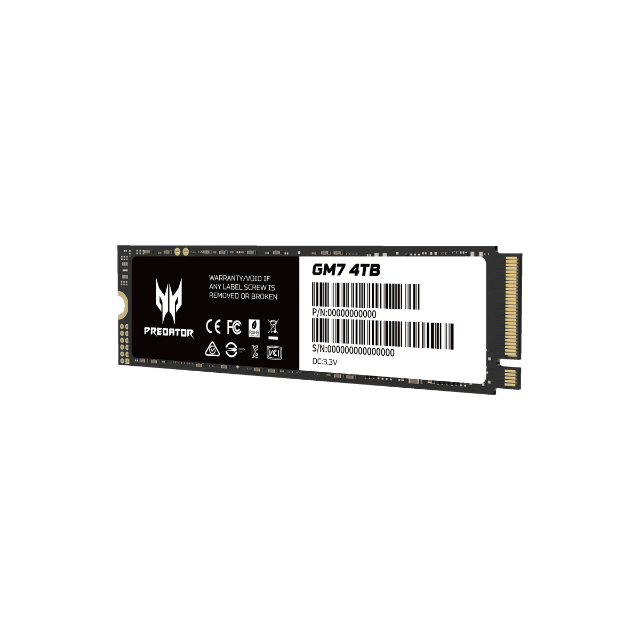 Unidad de Estado Sólido SSD Acer GM7 NVMe / 4TB / PCI Express 4.0 / M.2 / GM7-4TB