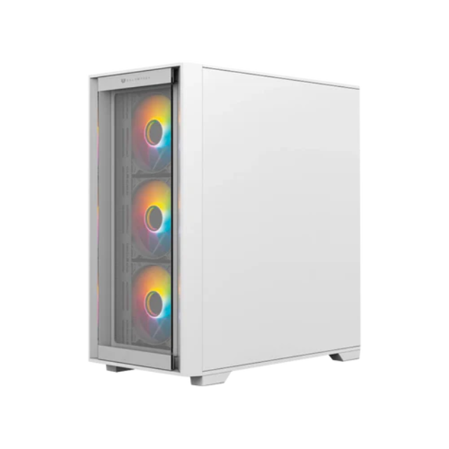 Gabinete Balam Rush Carbono Twin Mate 6000 / Midi-Tower, Micro-ATX/Mini-ITX / USB 3.0/2.0 / Sin Fuente / 4 Ventiladores RGB Instalados / Blanco / BR-938822