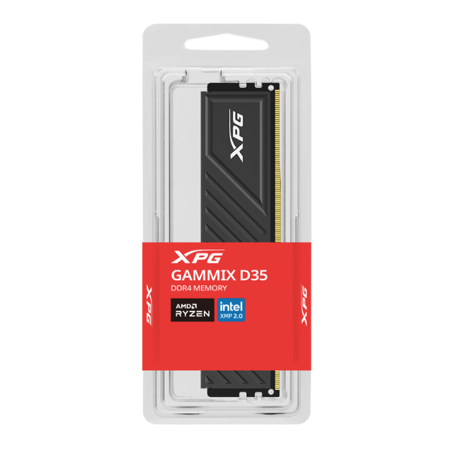 Memoria RAM ADATA XPG GAMMIX D35 DDR4 16GB 3200MHZ / Con Disipador / Negro / AX4U320016G16A-SBKD35