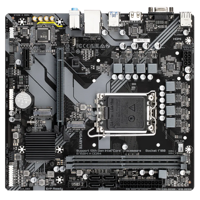 Tarjeta Madre Gigabyte B760M H / Micro ATX / LGA1700 / B760 / HDMI / Up To 64GB DDR4 / B760M H DDR4