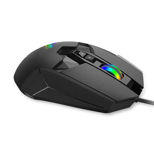 MOJO Pro Performance Silent Gaming Mouse: Alambrico / 9 botones programables / 12000 DPI / 1000 Hz