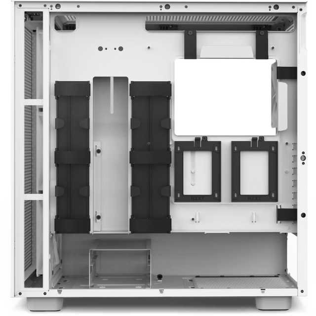 Gabinete NZXT H7 FLOW RGB Blanco / Cristal Templado / ATX Sin Fuente / USB Tipo C / 3 Ventiladores RGB 140mm + 1 140mm / CM-H71FW-R1