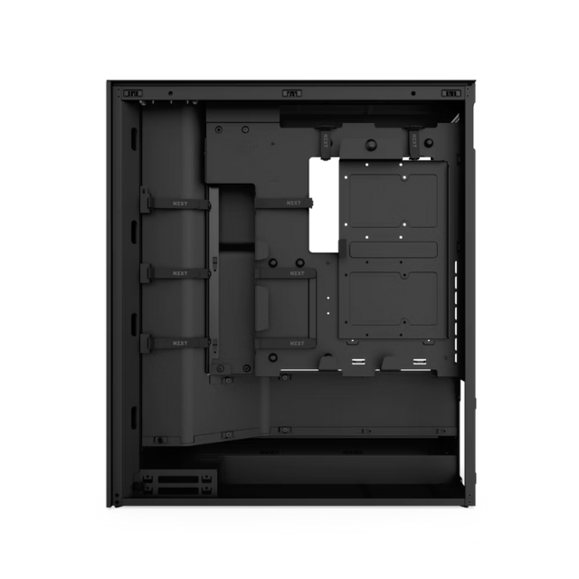 Gabinete NZXT H7 FLOW Negro / Versión 2024 / Cristal Templado / ATX / Sin Fuente / USB Tipo C / 3 Ventiladores 120mm Instalados / CM-H72FB-01