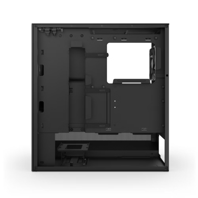 Gabinete NZXT H5 FLOW Negro / Versión 2024 / Cristal Templado / Mid-Tower/ Sin Fuente / USB Tipo C / 2 Ventiladores F120Q Instalados / CC-H52FB-01 / 2024H7